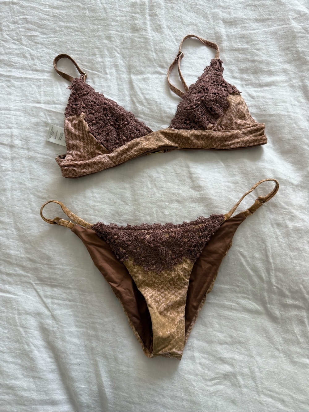 Blue life crochet bikini
